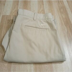 Nike Golf Fit Dry Pants Mens 38x32 Lightweight Polyester Beige